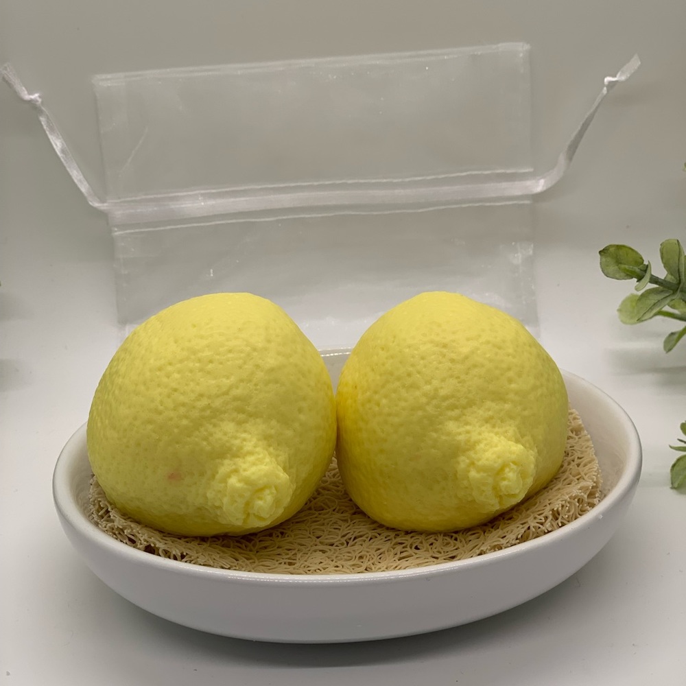 2 lemon soap set.